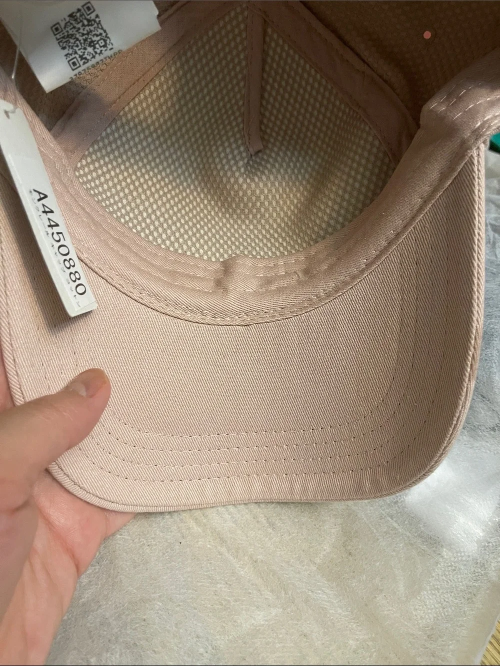 Moncler Blush Pink Logo Baseball Cap